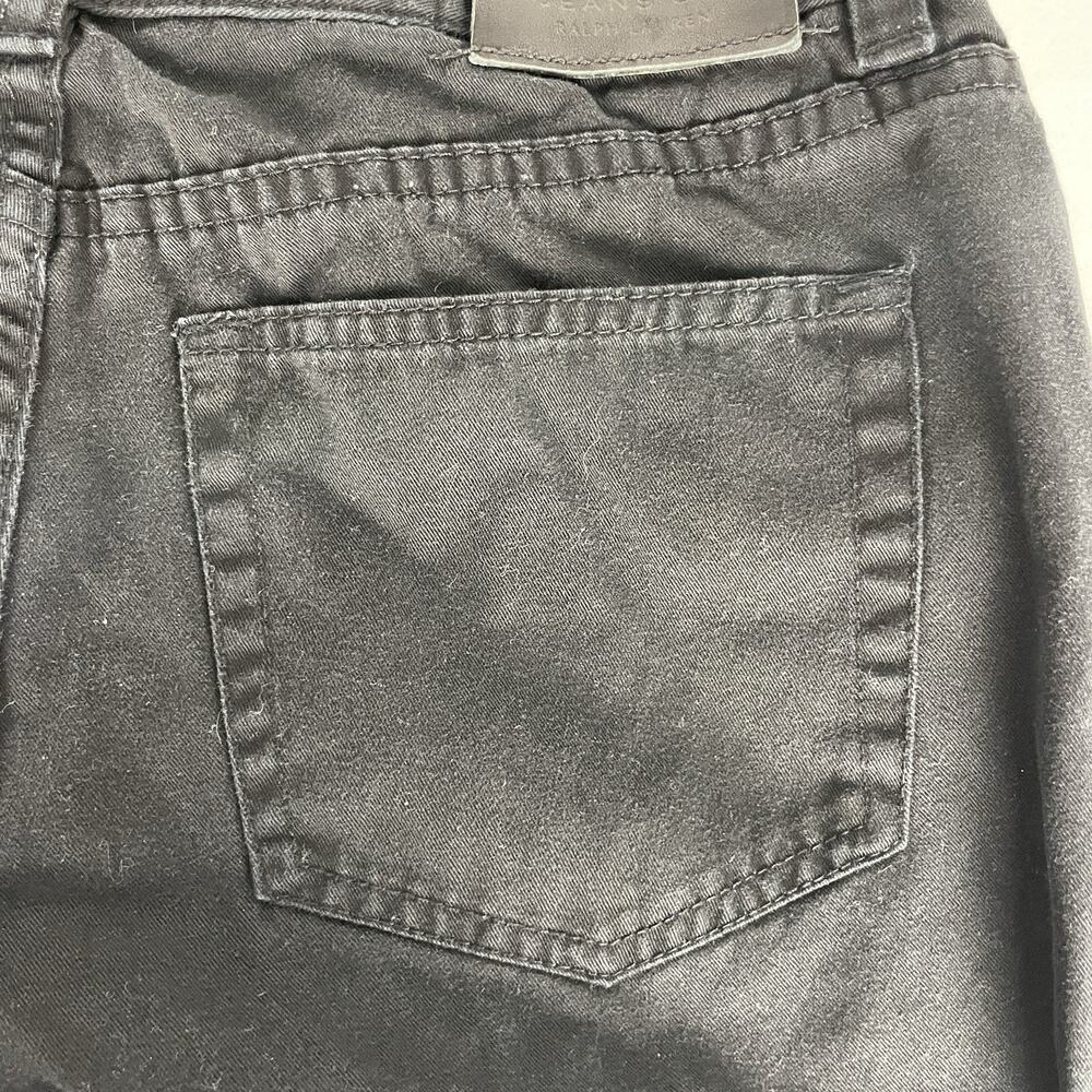 Lauren Ralph Lauren Jeans Co Crop Classic Midcalf Black Jeans Pants Women's Sz 4 - Picture 4 of 11